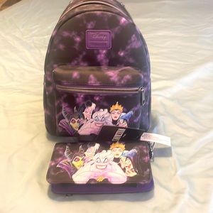 💜🖤NWT Disney Loungefly villains backpack